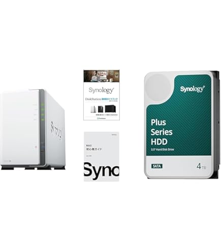 Synology NAS 2ベイ DS223j ガイドブック付 HDD4TB3台 Synology DS223j/G 2ベイ NASキット ガイドブック付 : XPRICE